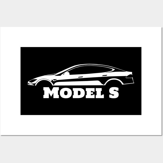 Model S Logo Wall Art by Rebellion Store